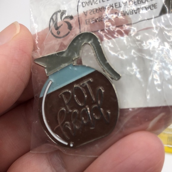 3/$25 Coffee Pot “Pot Head” Coffee Lovers Funny Unisex Pin - Picture 6 of 9